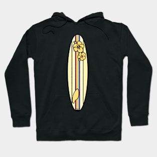 Gay Pride Flag Surfboard - Yellow Hoodie